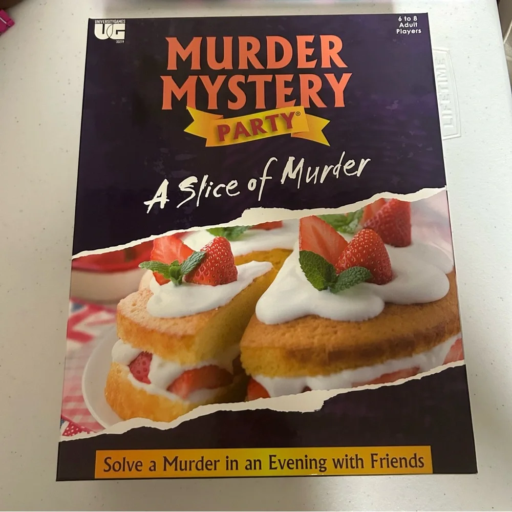 Murder something Mystery A‎ Slice of Murder  party game New